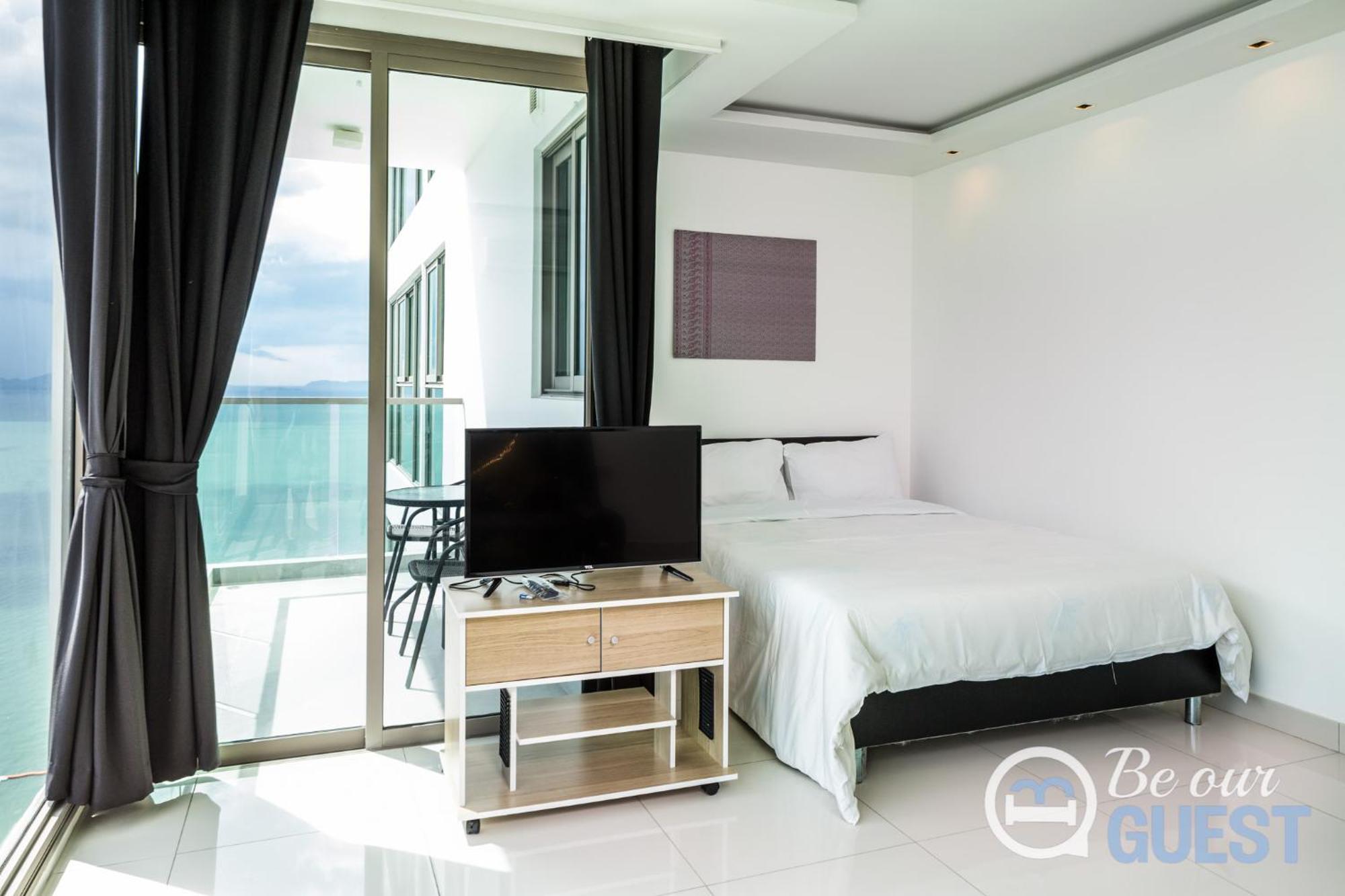 Stunning Sea View Condo On The Beach - Monthly Stay Pattaja Szoba fotó